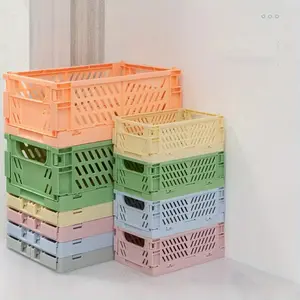 Free shipping/3p Stackable Plastic Storage Box, 1 Count Modern Style Open Top Storage Basket, Plastic Baskets, Durable Storage Organizer for Home & Kitchen & Bathroom