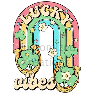 11 13 Inch Sublimation Prints Ready To Press St Patricks Day Funny  T-shirt Sweatshirt Image