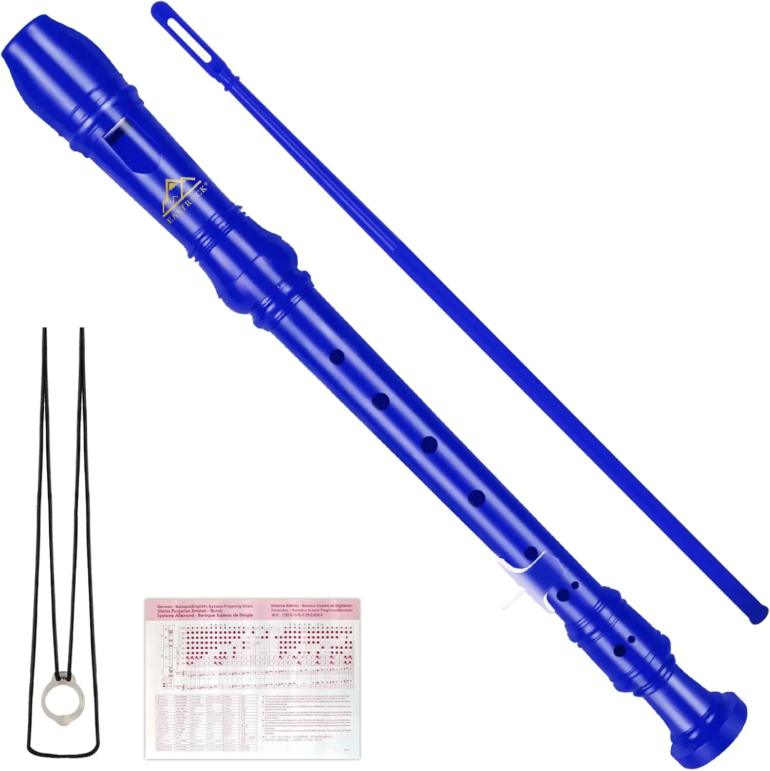 Recorder Instrument  Style Soprano Recorder White 3 count for Beginners and professions with Cleaning Rod, Fingering Chart, Packing Bag, Thumb Rest