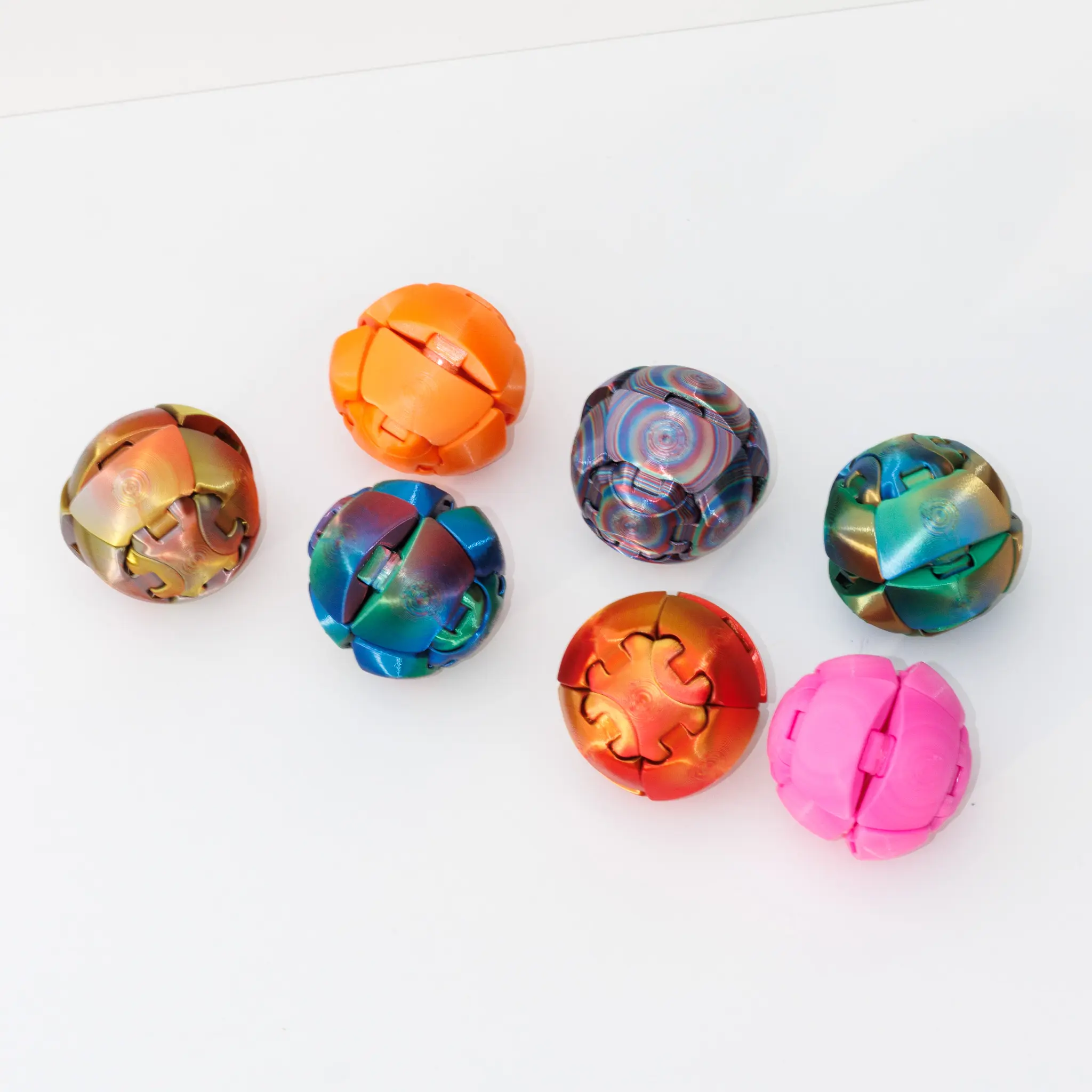 3D Printed Zorble Fidget Ball Art Figurine, PLA Material Ornaments - Miniatures for Living Room Decor and Accessories, Home Office Decor & Relaxation