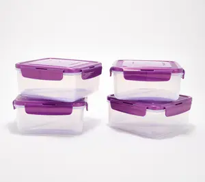 LocknLock Set of 2 Sandwich Squares w/ Insert Trays
