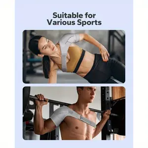 Shoulder Brace, Rotator Cuff Support Brace with Ice Pack Insertion Capability, Pressure for Preventing Strains and Dislocation, Alleviating Shoulder Pain, Adjustable Fit for Men and Women