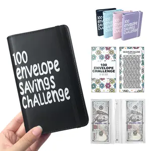 Save $5,050 in 100 Days! 100 Envelope Savings Challenge Binder, Easy & Fun Budgeting Book for Cash Stuffing, Money Saving Organizer with Daily Tracker, Perfect for Emergency Fund & Financial Goals