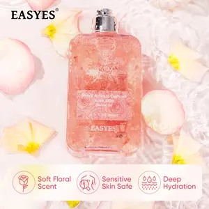 【N】Easyes Rose Essence Native Body Wash - for Dry Sensitive Skin 3X repair Deep Instant relief of dryness and itching Red rose fragrance Moisture Soft Skin vegan no animal testing The best choice for gifts