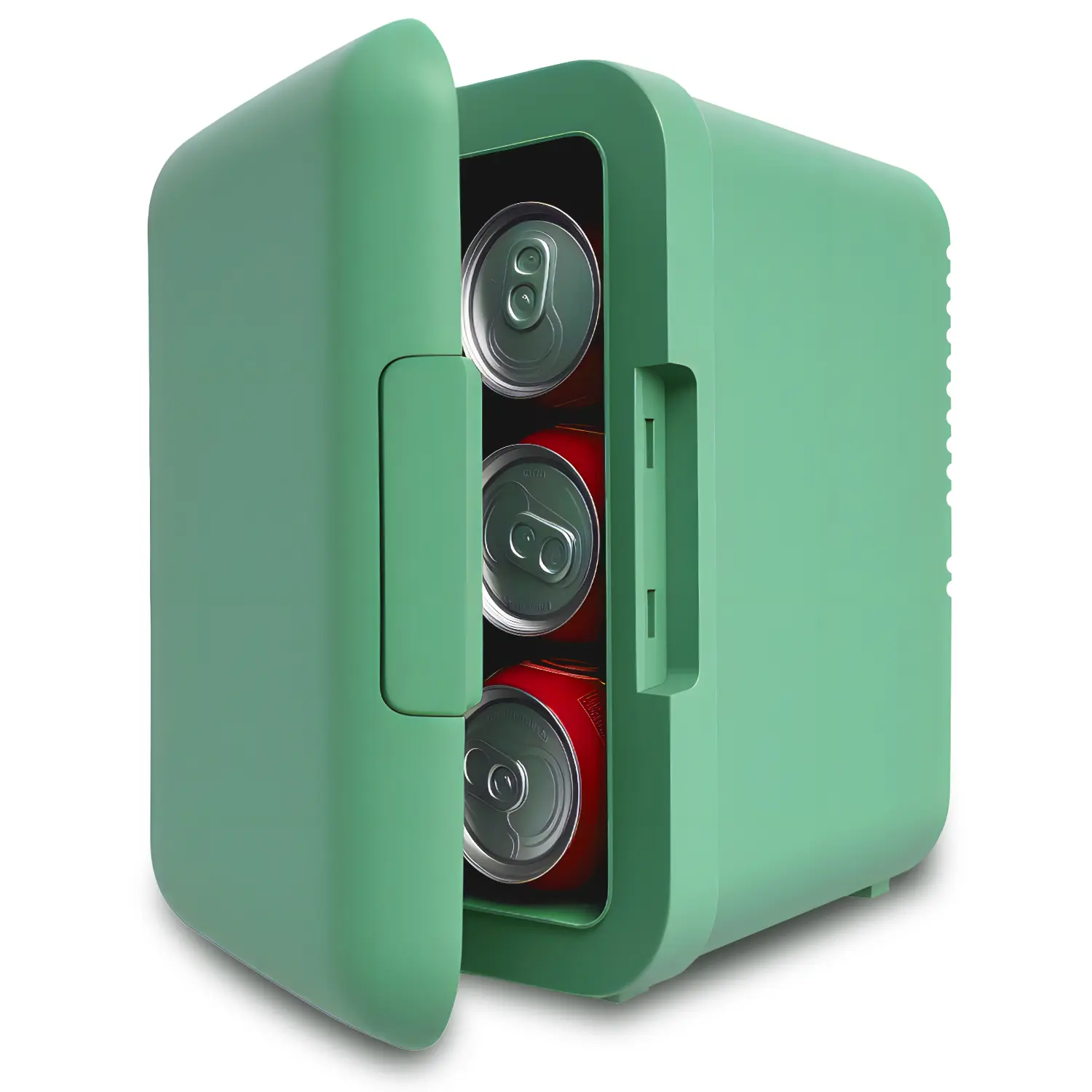 iceBLUE Compact Portable Fridge for Bedroom - Car, Office Desk & Dorm Room - 4L/6 Cans Electric Plug In Cooler & Warmer for Food, Drinks, Skincare Cosmetics - 12v AC/DC, Black/Blue/Green skincare mini  brands  fridge Mini chilled organ iza do