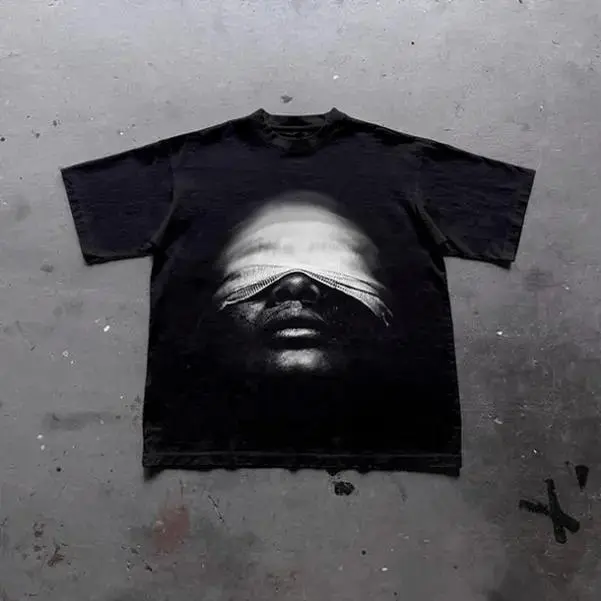 Vintage Mummy Portrait Graphic Print Cotton T-Shirt, Y2k Shirt, Unisex T-Shirt, Gift For Men Women