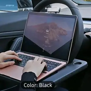 Car steering wheel desk tray
