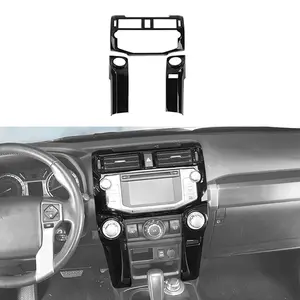 Interior Center Navigation Panel & Air Conditioner Trim Cover, Car Interior Accessory for 2010-2019 4Runner