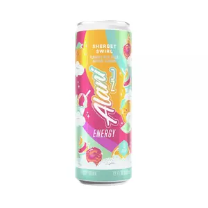 Alani Nu Energy Drink - Sherbet Swirl - Naturally Flavored 0g Sugar 200mg Caffeine (Case of 12)