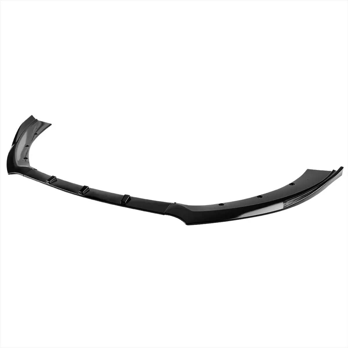 2015-2017 Ford Mustang Glossy Black Polypropylene 3PC Bumper Lip 2015-2017 Ford Mustang Glossy Black Polypropylene 3PC Bumper Lip