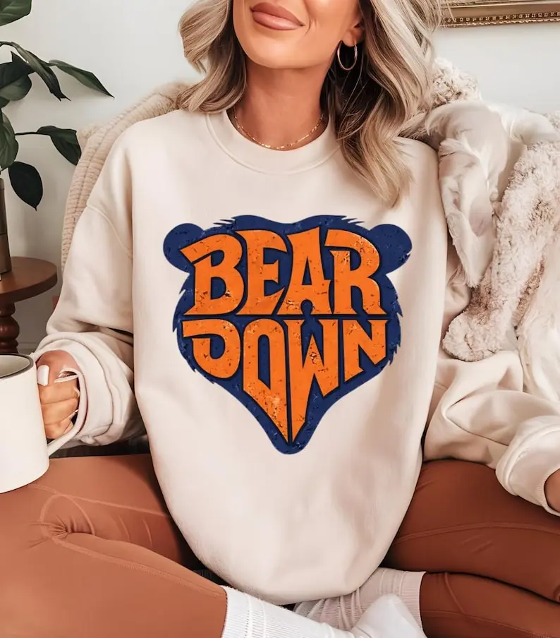 Retro Chicago Mascot Sweatshirt, Chicago Football Fan Gift