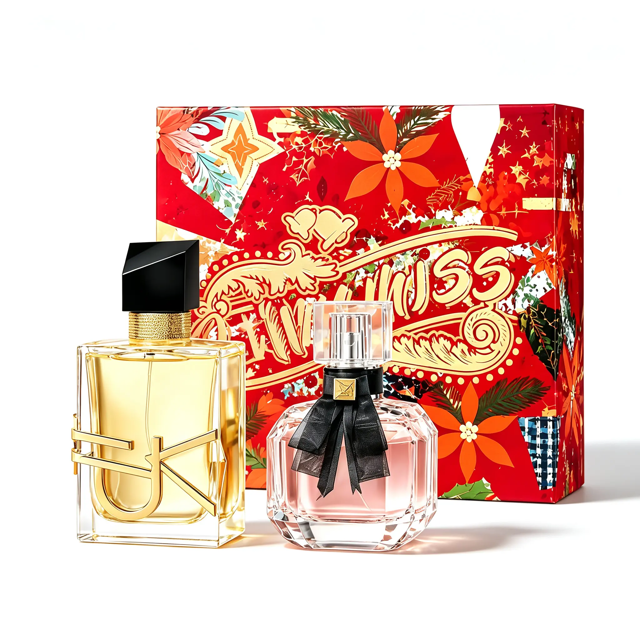 JEAN MISS 2-Piece Women's Eau de Toilette Gift Set, 50ml+30ml Long-Lasting Floral Fruity Fragrance with Vanilla & Citrus Notes, Romantic Feminine Scent for Daily Wear, Dates & Parties, Luxury Holiday Gift Box, Ideal Present for Her