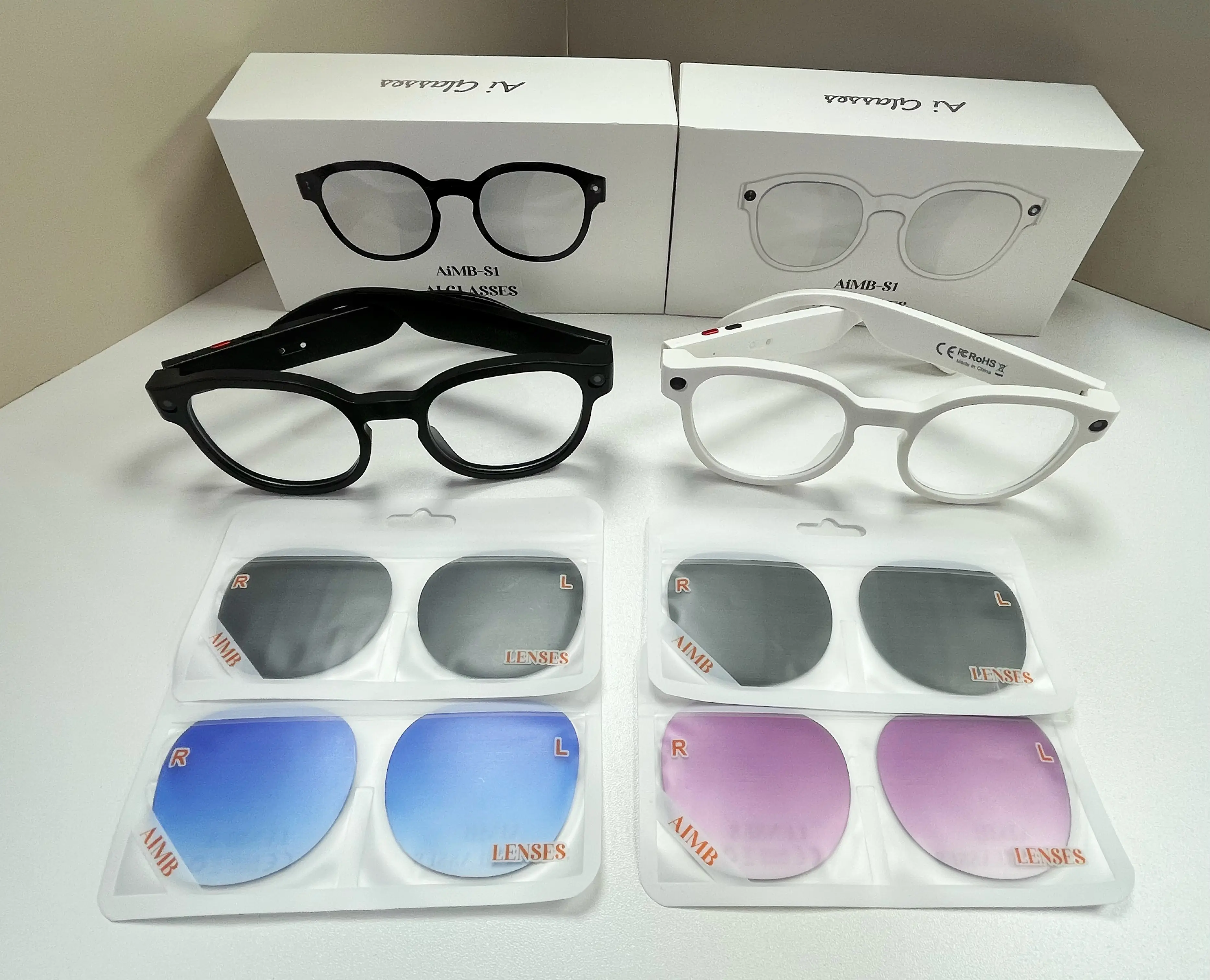 2026 AI Smart Glasses Camera HD Video Recording Glasses with Audio, Real-Time Translation, Bluetooth Call & Music, AI Object Recognition, Touch Control, Wearable Camera Glasses for Men Women Travel Outdoor