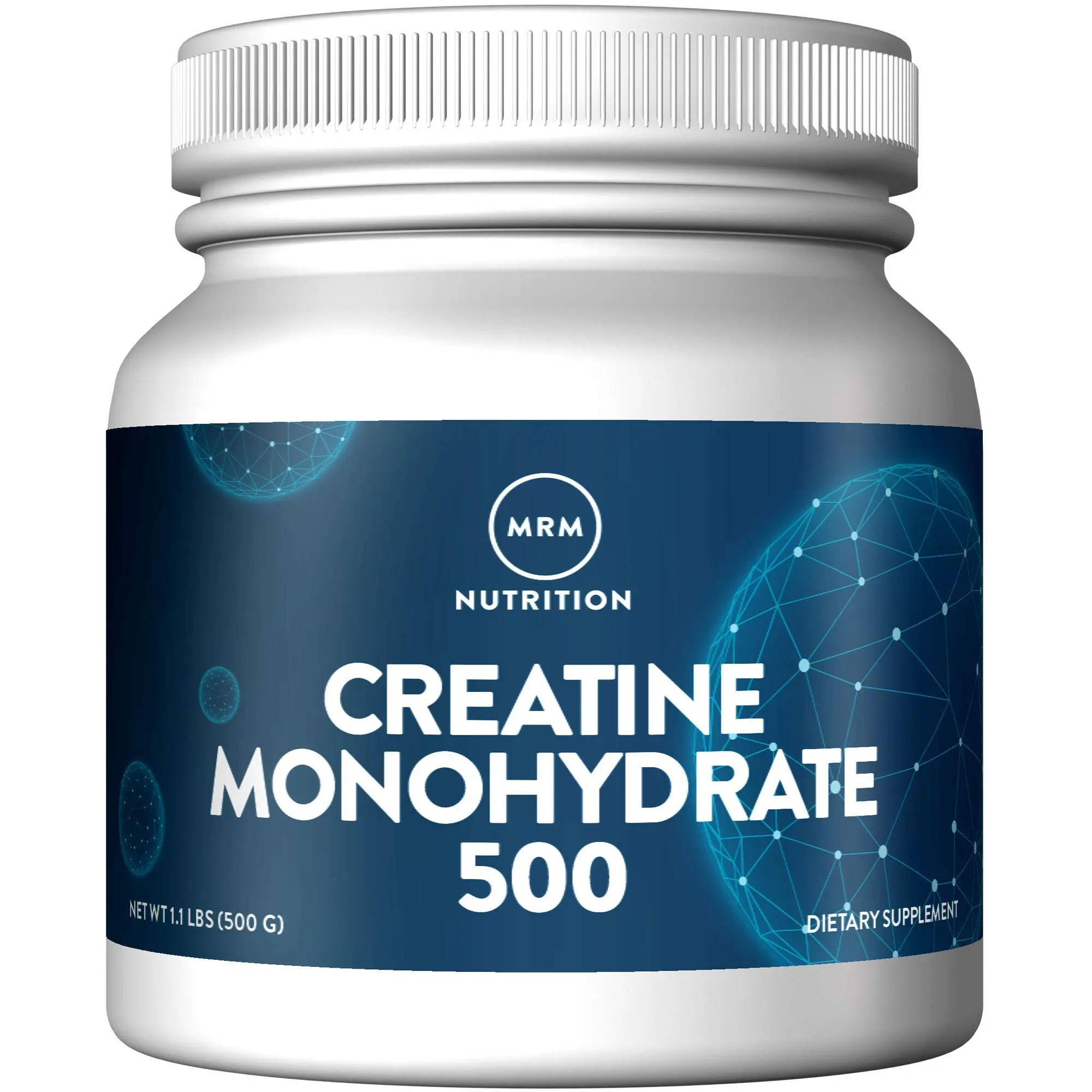 MRM Nutrition Creatine Monohydrate Powder – Micronized Creatine for Strength, Recovery & Daily Energy | Unflavored | 500g (100 Servings)