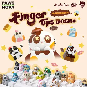 PAWSNOVA Doshii Cat Keycap Blind Box, Cartoon Anime Keycap Replacement