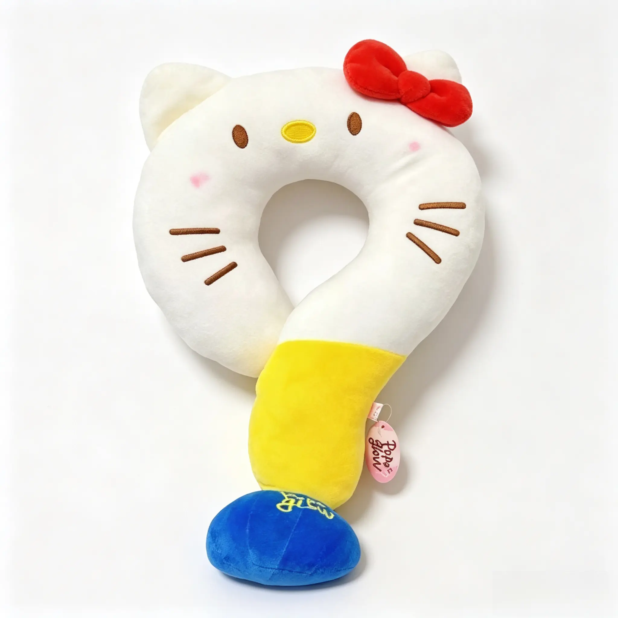 Sanrio Hello Kitty Casual Plush Throw Pillow, Soft Stuffed Decorative Cushion, Cute Kawaii Character Accent Pillow for Sofa, Bed, Dorm & Daily‑Use Home Decor, Collectible Fan Gift for Girls Teens Women