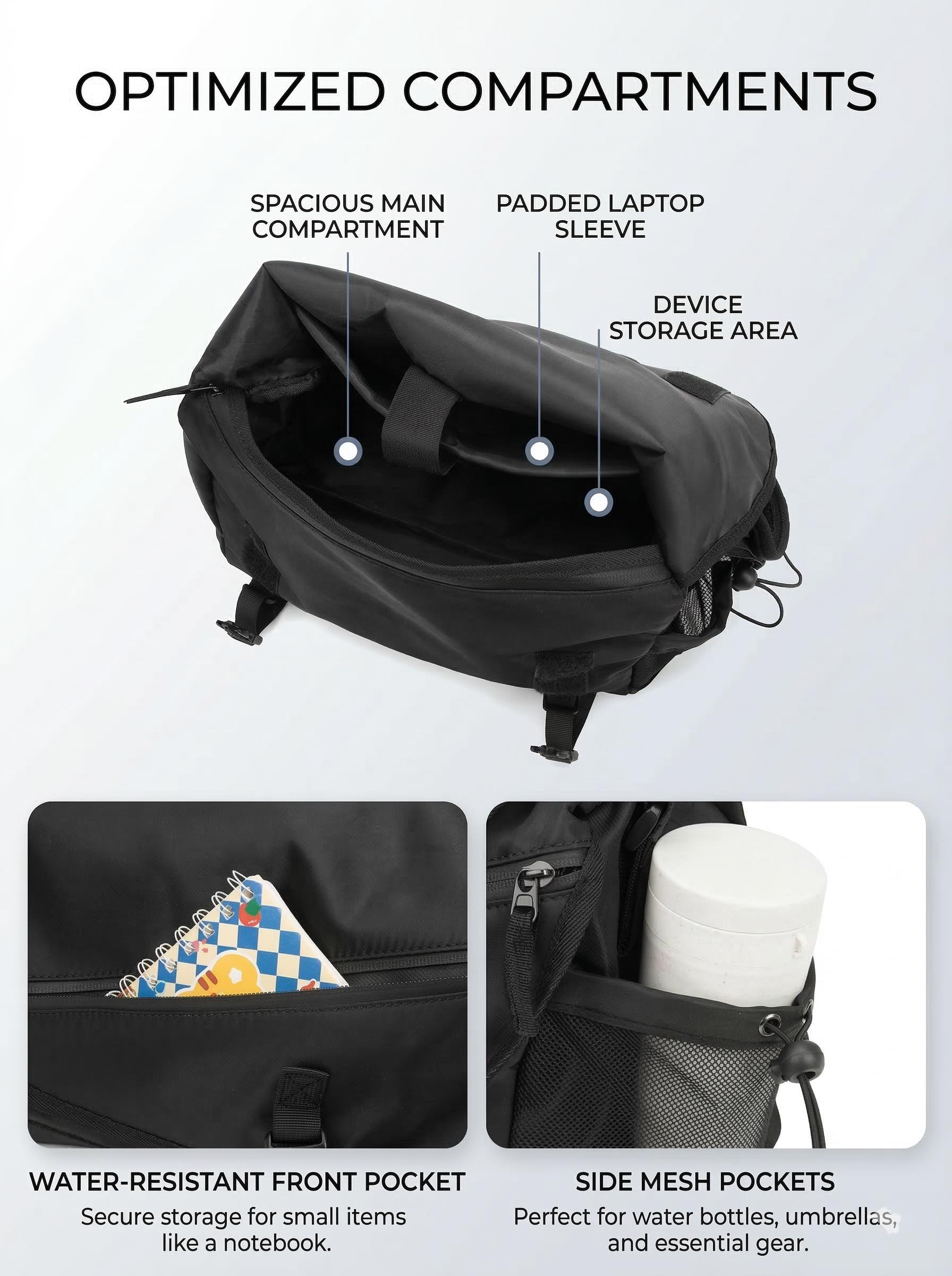 BIGWIG Crossbody Bag for Men Teenagers, Fashion Japanese Style Messenger Bag, Large Capacity Work Bag, Casual Streetwear Shoulder Satchel for School, Travel & Everyday Use SpringStatements BIGWIG Crossbody Bag for Men Teenagers, Fashion Japanese Style Messenger Bag, Large Capacity Work Bag, Casual Streetwear Shoulder Satchel for School, Travel & Everyday Use SpringStatements