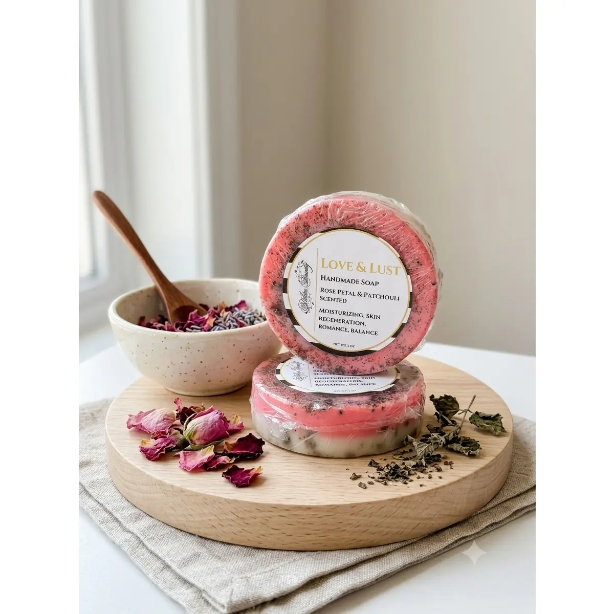 Love & Lust Ritual Soap – Rose & Patchouli