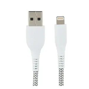 onn. 6ft Braided Charging cable for iPhone iPad iPod