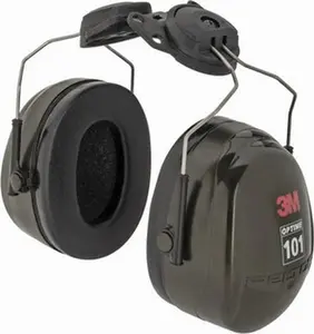 3M Hard Hat Cap Mounted Black ABS Foam Earmuffs 24NRR Rating 7000009668