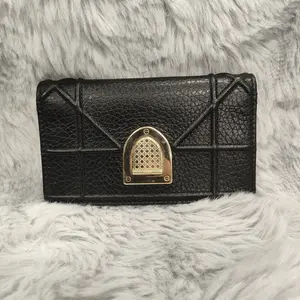 Pre-owned Dior Calfskin Clutches & Wristlets Diorama Wallet XiaoTang0169