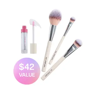 IPSY TikTok Exclusive Bundle Shine & Define Duo (Half Caked Brush Set + Beauty For Real Lip Oil)