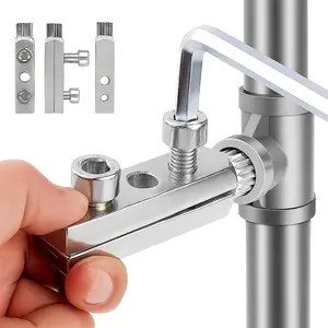 Broken Pipe Extractor Tool for Damaged Bolt and Faucet Removal, Pipe Screw Remover and Easy Out Valve Extractor Set for Stripped and Threaded Broken Pipe Repair, with Storage Case and Hex Wrench