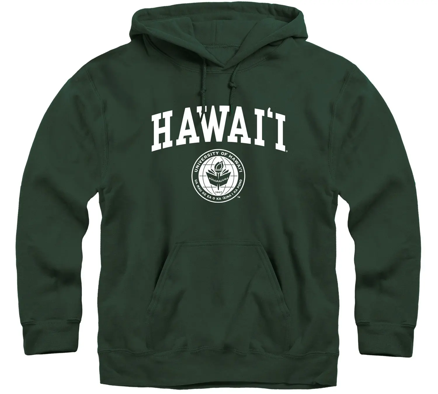 University of Hawaii Heritage Hooded Sweatshirt (Hunter Green)