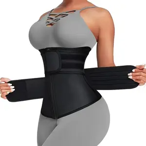 Dynamic Women's Waist Trainer Slimming Belt Sweating Adjustable Zipper Reinforced Body Shaping Waist Belt