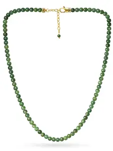 RTZN Green Jade Beaded Necklace