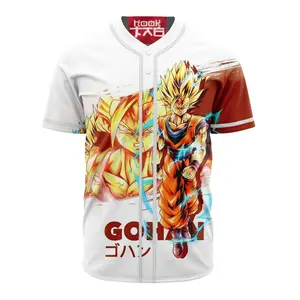 Gohan Baseball Jersey, Dragon Ball Z Baseball Jersey Retro Summer Trendy Anime Jersey Shirt Gift For Anime Lover, Jersey Outfit, Anime Baseball Jersey Merch, Manga Jersey Shirt For Anime Fan