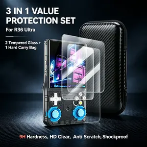 R36 Ultra Protection Film and Case Set, HD Clear Anti-Scratch 9h Tempered Glass, Shockproof Storage Bag, Phone Accessories