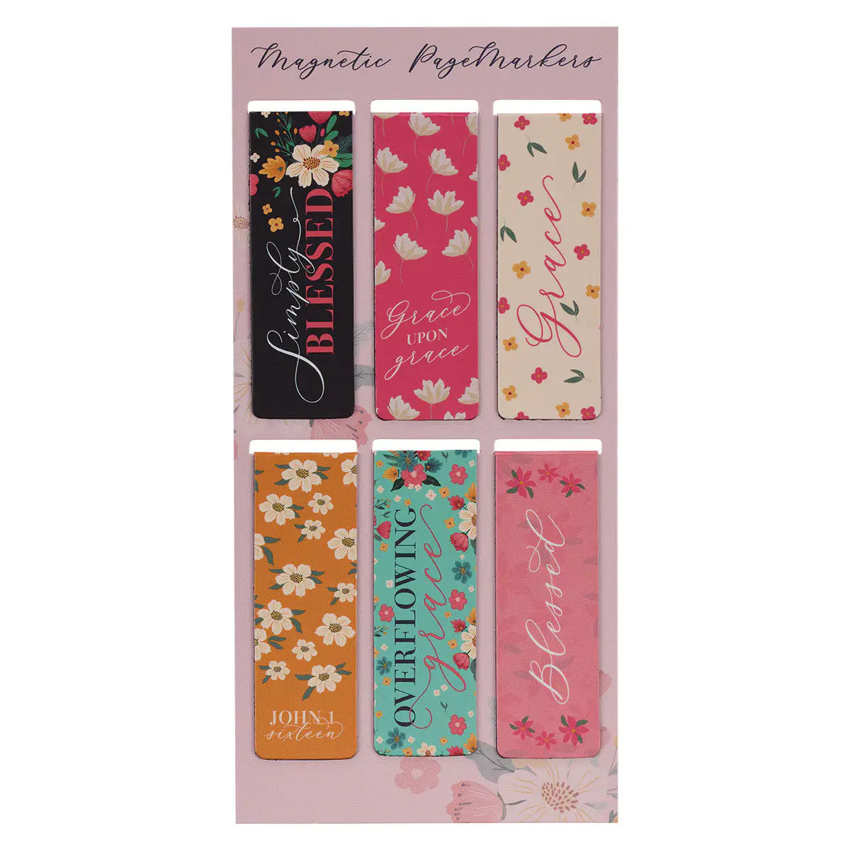 Simply Blessed Magnetic Bookmark Set, Office Stationery, Book Lover Gifts