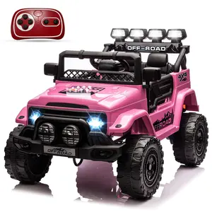 Gaomon Kids Electric Ride On Truck – Ride On Car with 5MPH Max Speed, Parental RC Control, Accelerator Pedal, Treaded Tires, Steering Wheel, Music Mode, Realistic Design, and Story Features