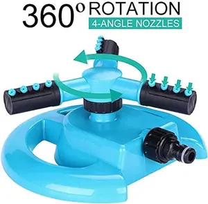 360 Degree Automatic Rotating Garden Sprinkler , Sprinklers for Lawn Garden Oscillating Water for Lawns Large Yard Area Hose Rotating Watering Grass， Rotating Sprinklers for Yard