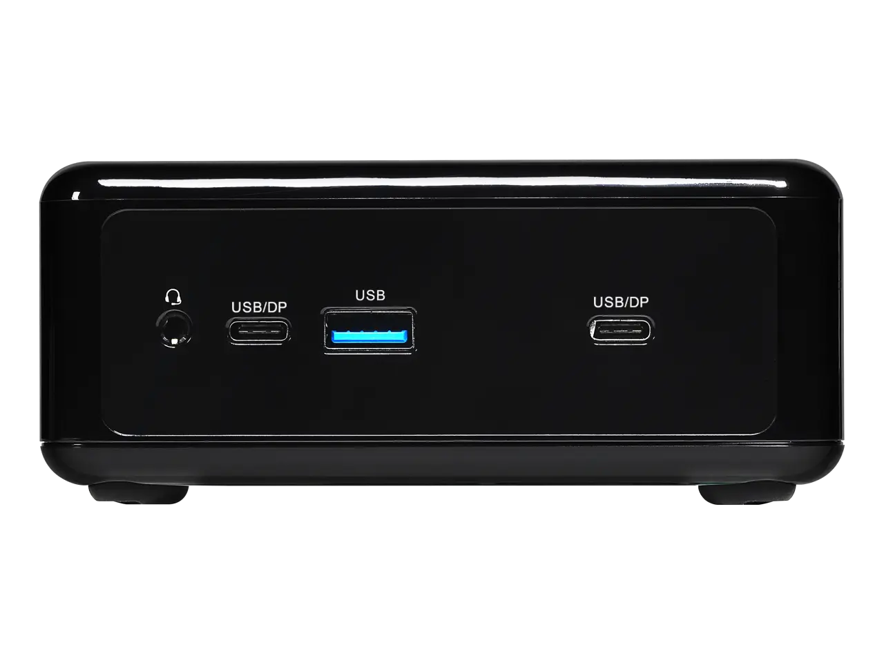 ASRock Industrial NUC BOX-1340P/D5 Plastic with sheet metal Black Barebone Systems - Mini-PC