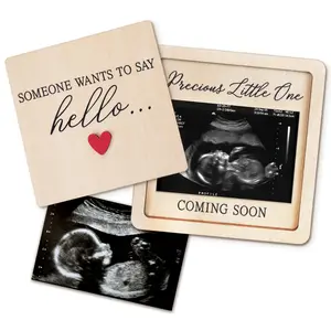 All-in-One Pregnancy Announcement Gift Set – Surprise Box with Gift Box Design and Ultrasound Photo Frame for Grandparents, Family & Friends. A Beautiful Baby Reveal Keepsake