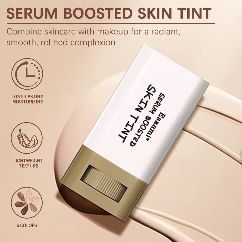 Solid Tanning Balm Stick.Vegan Clean Beauty Hydrating Foundation Stick - Lightweight Matte Buildable Coverage Cosmetic, Water-Resistant Serum-Boosted Skin Tint, Long-Lasting Natural Look for All Skin Types ,  Beauty Enhancer Moisturizer