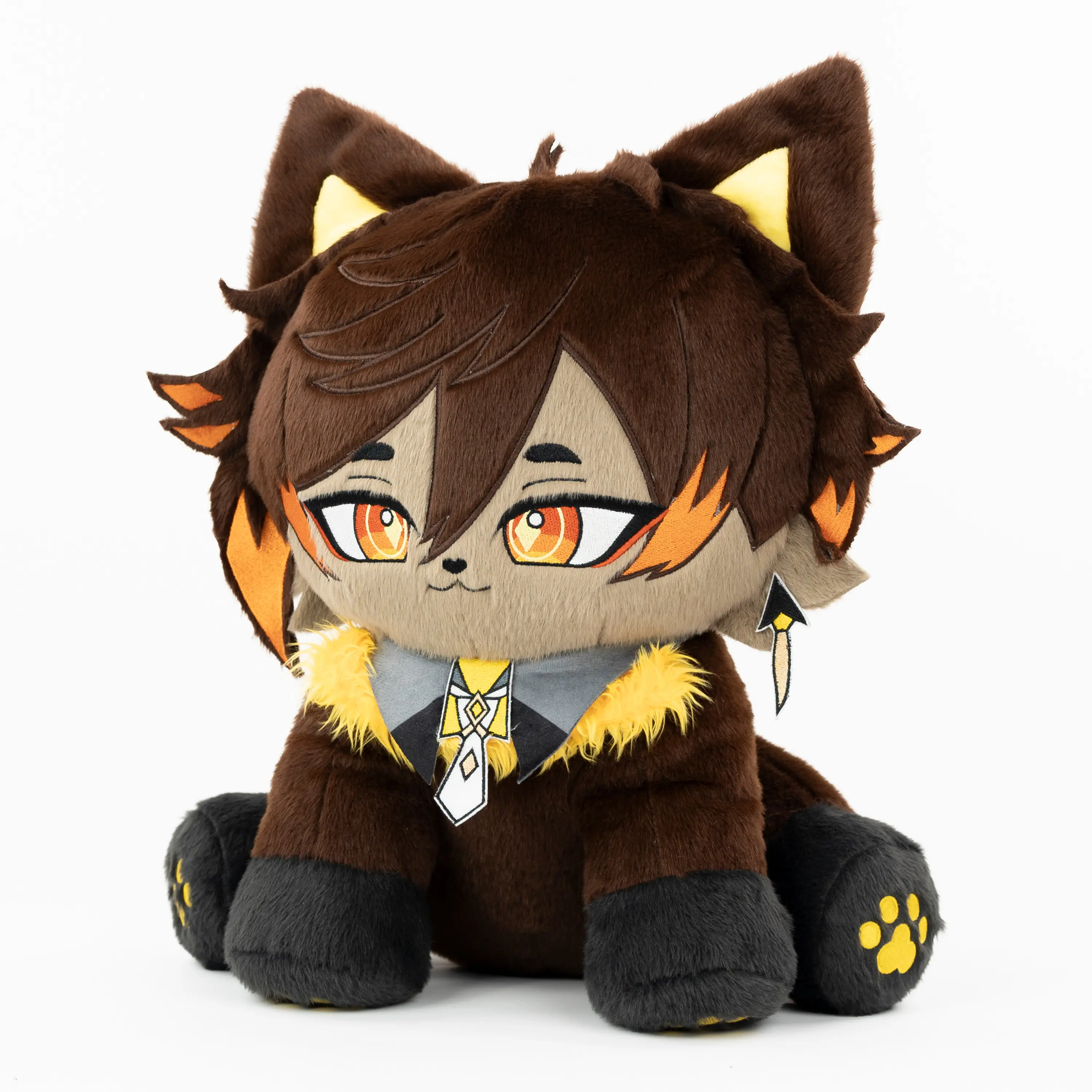 【CLEARANCE】PLUSHSHOP 17in Cute Zhongmeow Mascot Stuffed Toy, Whimsical Animal-Shaped Cuddly Stuffed Animal for Classroom, Mascot Stuffed Toys