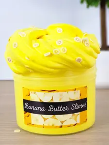 Banana Butter Slime - Soft Taffy Feel - Scented with Banana - 8oz Container