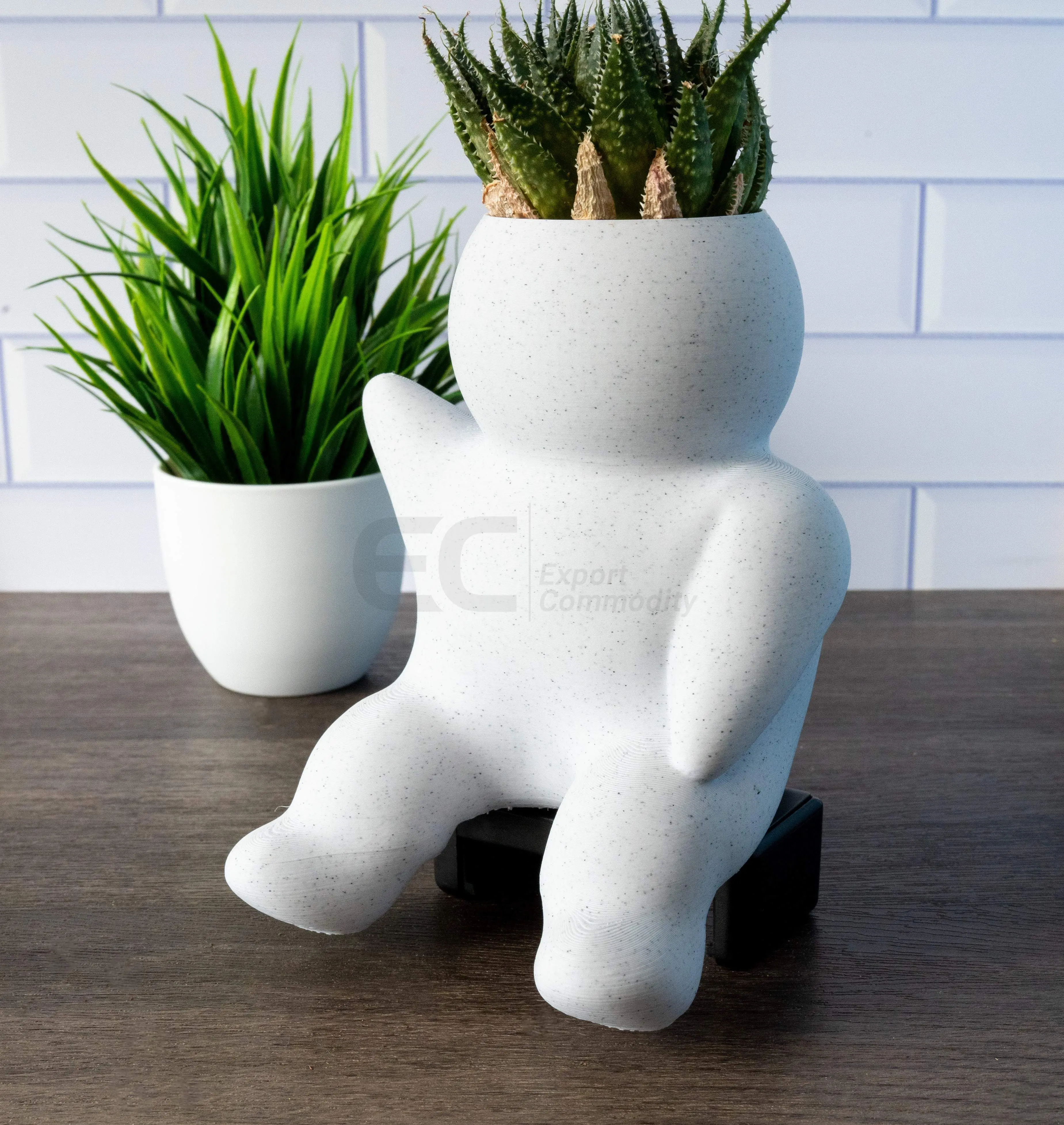 Chunky People 02 - Custom Figurine in Stone Marble Plastic