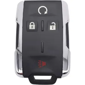 Key Fob Shell Case Replacement Fits for Chevy Silverado Colorado GMC Canyon Sierra 2014 2015 2016 2017 2018 2019 2020 2021 2022 2023 Keyless Entry Remote Control 4 Button Cover M3N-32337100