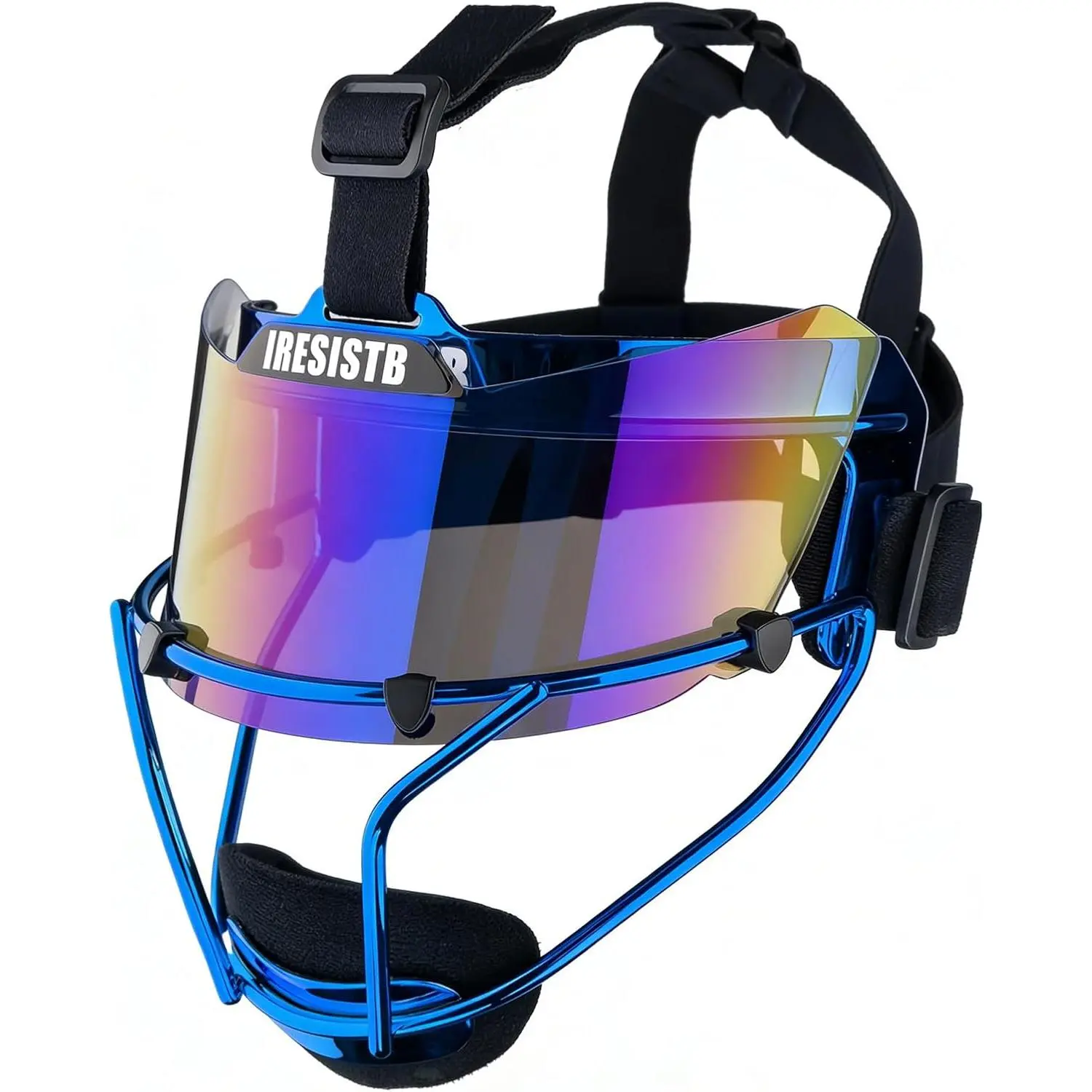 Athletic Softball Fielder's Face Mask for Youth-Adult, High-Strength Steel Frame Protective Mask with Wide Peripheral View, Adjustable Straps for Softball Play, Athletic Face Masks