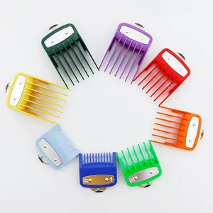 Electric Hair Clipper Limiter Comb Set, Colorful Positioning Comb Set, Professional Haircut Caliper Tools, Detachable Personal Care Accessories