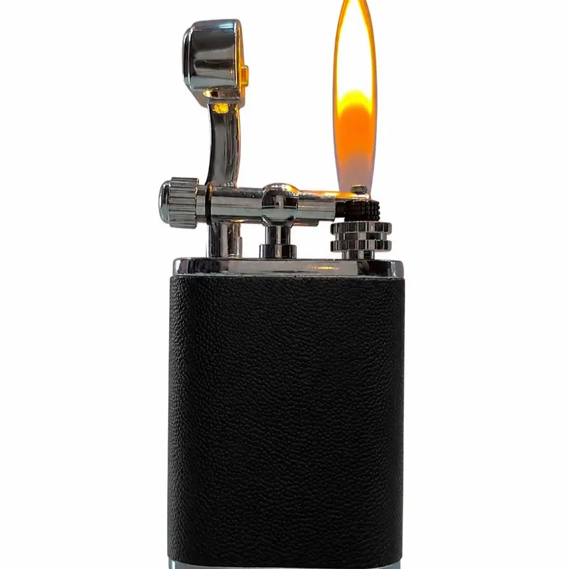 【Without  Butane】 Ladies's creative lighter, fingertip gyroscope lighter 2-in-1, butane lighter, folding and rotating for pressure relief, windproof, adjustable flame, reusable, Creative Christmas Gift