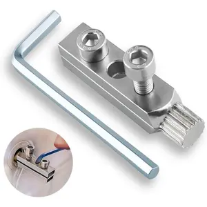 Broken Pipe Extractor Tool for Damaged Bolt and Faucet Removal, Pipe Screw Remover and Easy Out Valve Extractor Set for Stripped and Threaded Broken Pipe Repair, with Storage Case and Hex Wrench
