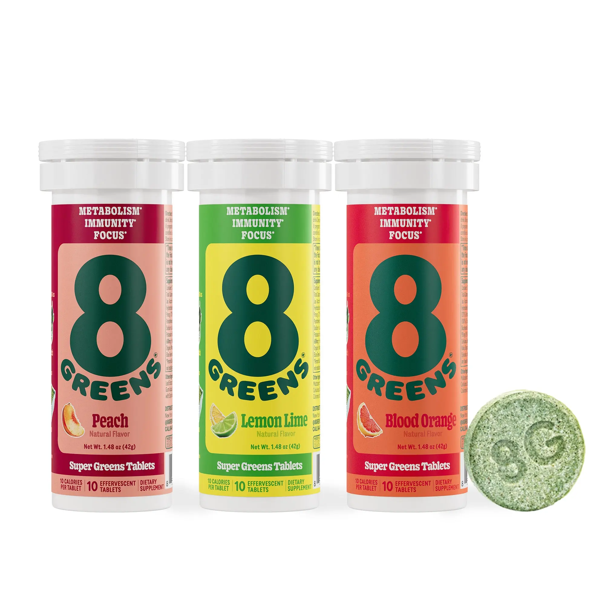 Super Greens Tablets - Variety Pack, Daily Supplemental Nutrition Support Vitamin & Mineral Wellness Supplement