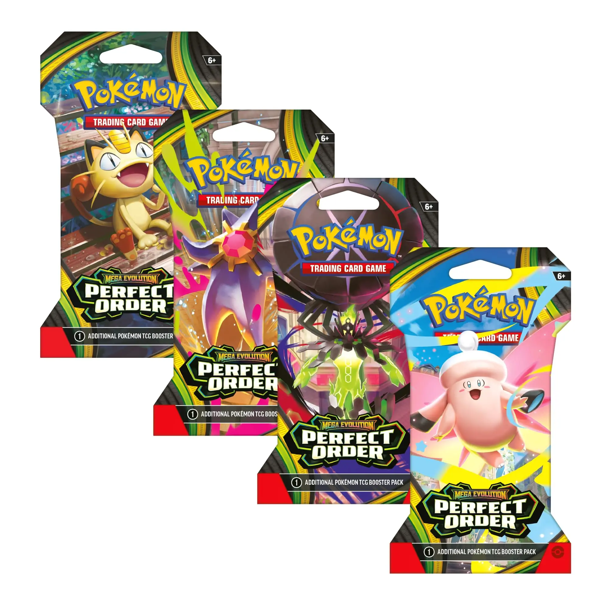 Pokemon TCG: Mega Evolutions - 1* Perfect Order Sleeved Booster Pack - 10 Cards