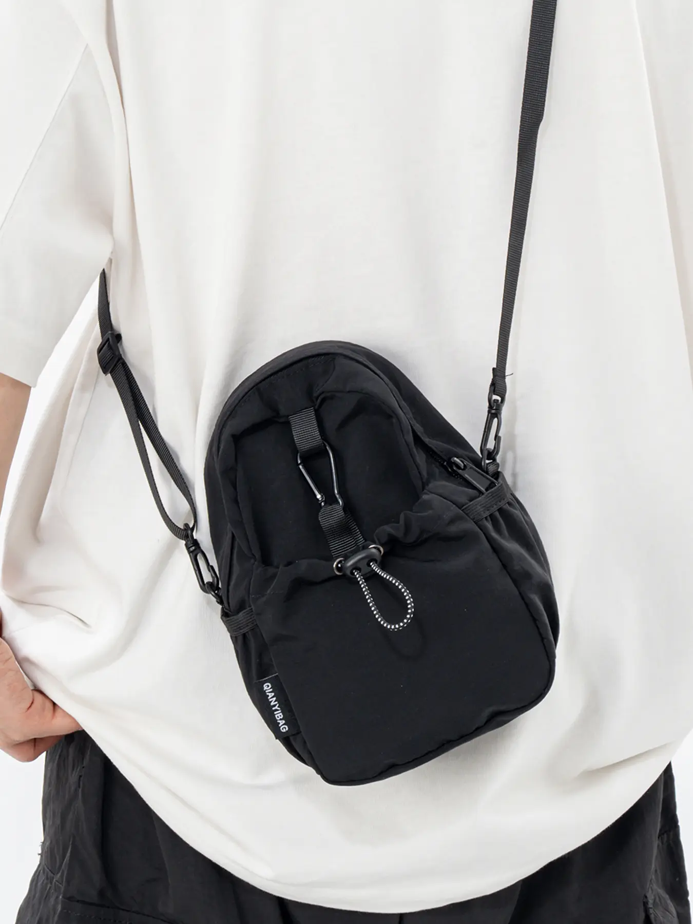 1pc  Ladies' crossbody bag, solid color, clean color, Zipper crossbody bag, single shoulder bag, Fashionable daily crossbody, fashionable, versatile, casual, simple, suitable for students, campus, work, commuting, shopping, ladies' crossbody bag