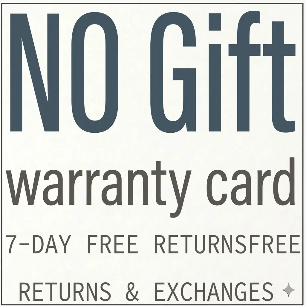 NO GIFT ! !! WARRANTY CARD